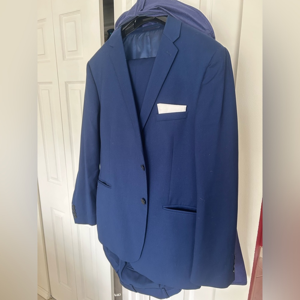 Men's Cobalt Blue Blazer and Pants ~tip top